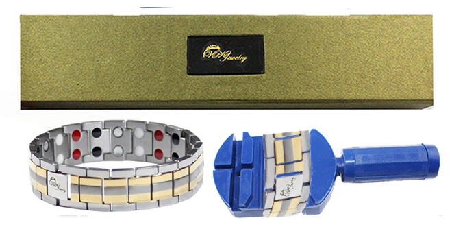 Pulsera Magnética Titanio Terapia Brazalete Ajustador Nuevo VPKJewelry Foto 2 de 4