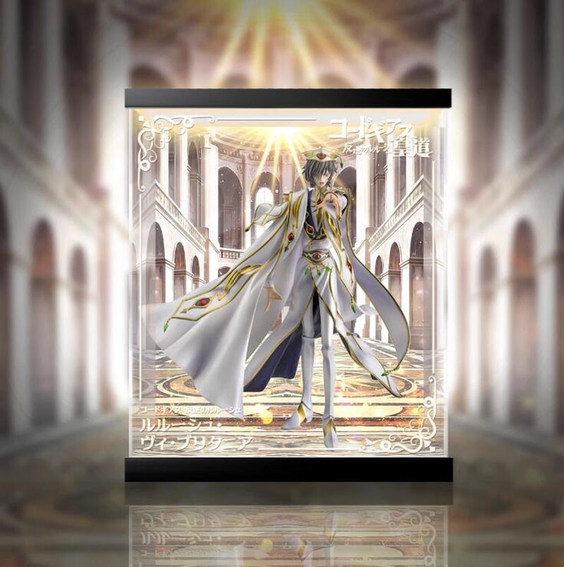 MegaHouse Code Geass Lelouch Lamperouge 1/8 Figura Completa Vitrina + Luz
