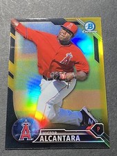 2016 Bowman Chrome Victor Alcantara Black Gold #BCP168