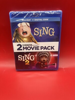 Sing / Sing 2 (Blu-ray) New/Sealed