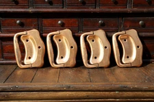 Vintage Brass Handles for Chest Trunk Tool Box Etc set of 4 old hardware
