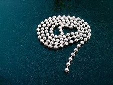 CEILING FAN / LIGHT FIXTURE BEADED PULL CHAIN CHROME 4mm BEADS