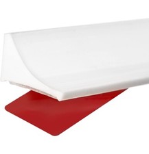 98 Inch Collapsible Shower Threshold Water Dam, Self Adhesive Silicone White 