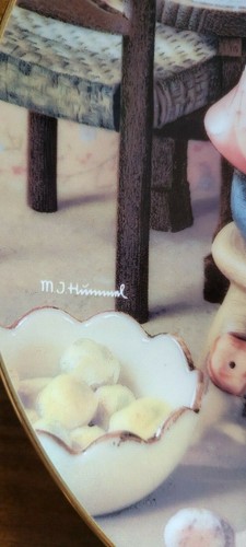 M.J. Hummel "Tender Loving Care" Teller von Danbury Mint Plate No MC1071 - Bild 3 von 4