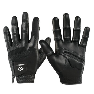 Bionic Men's StableGrip with Natural Fit BLACK Golf Glove Pick Size! 