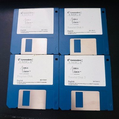 Commodore Amiga AmigaVision 4-Pack Floppy Disk Boot Tutorial Program