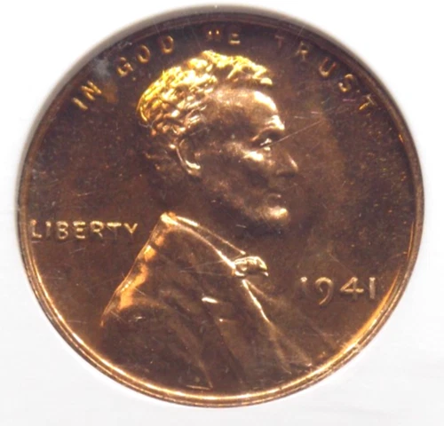 1941-P Lincoln Wheat Cent Proof — photo from the most recent tracked eBay sale
