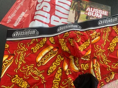 Caleçon AUSSIEBUM imprimé rouge L - Photo 1/4