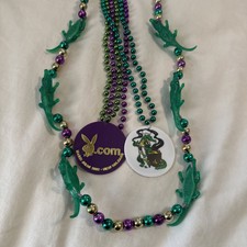 Vintage Mardi Gras Beads 2002 Blinky Gator Al...
