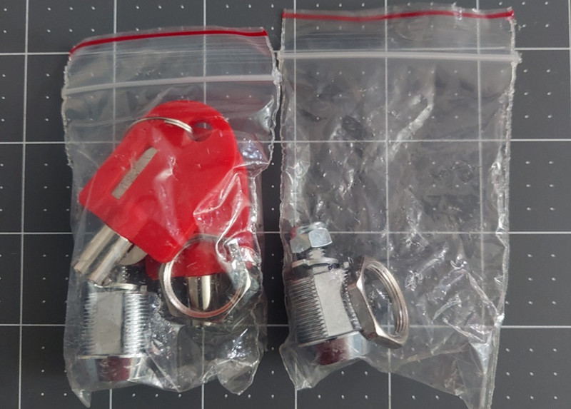 redbox short shaft lock set for header lightbox includes 2 keys -air exchgr key