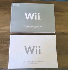 NEW Nintendo Wii Console Operations Manuals Set of 2  MANUALS only New