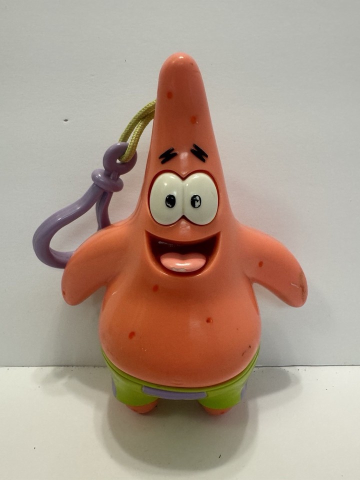 Patrick Keychain Rare 6'' SpongeBob SquarePants Patrick Star Keychain Bag Clip-Eyes ...