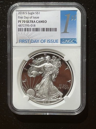 2018-S American Silver Eagle — photo from another recent sale