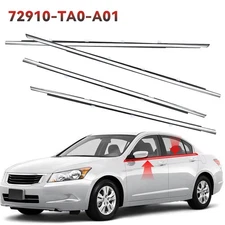 4X Weather Strip Outer Window Seal Belt For Honda Accord 2008-2012 Left Right