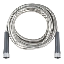 304 Stainless Steel short Garden Hose 10 ft with Female to Female Metal Conne...