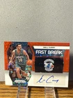 2023-24 Panini Prizm Dell Curry Fast Break Auto Red Prizm 20/99 #FB-DCC Hornets