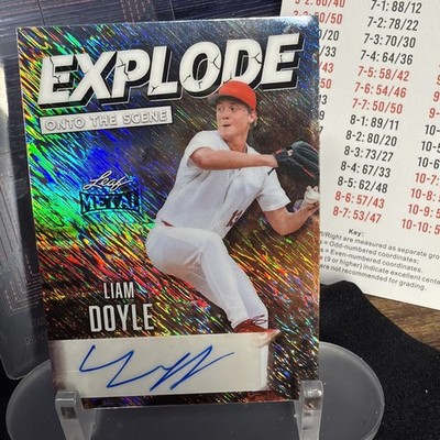 2026 Leaf Metal Liam Doyle AUTO 1/1   Explode Onto the Scene SSP