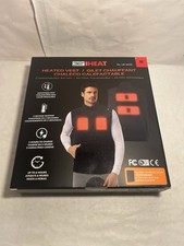 Men's 32 Degrees Heat Lightweight Zip Front Vest, Black Size Medium - Open Box
