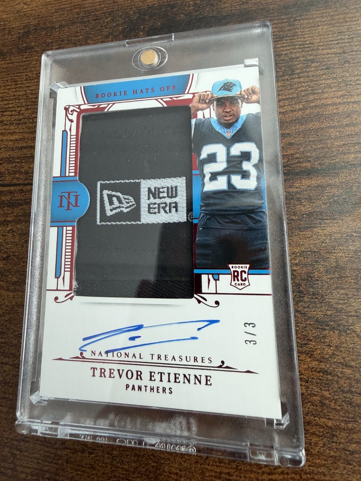 Off Trevor Etienne Autopatch 3/3 Bookend Panthers