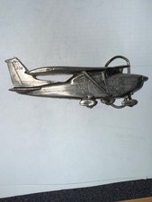 Vintage 1980 Great American Buckle Co J-718 Airplane Belt Buckle Aviation Cessna