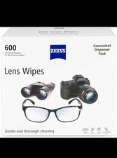 ZEISS Lens Cleaning Wipes 600 Count Pre-Moistened Streak-Free Eyeglass Cleaner