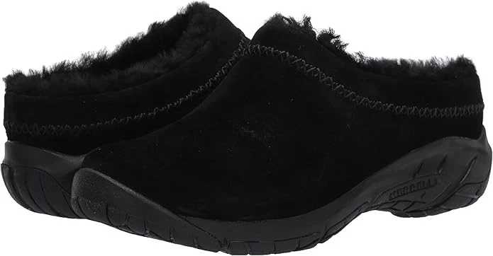 Merrell Women's Encore Ice 4 Moccasin Leather Sherling Lining Black Size 7 - Image 2 of 4