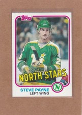 1981-82 TOPPS HOCKEY STEVE PAYNE #W110 NORTH STARS NM/NM+ *A47176