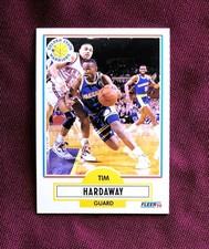 1990 FLEER BASKETBALL #63 TIM HARDAWAY ROOKIE GOLDEN STATE WARRIORS