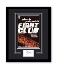 Fight Club Chuck Palahniuk Autographed Signed 11x14 Framed Photo ACOA