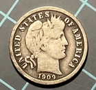 1909 Barber Dime
