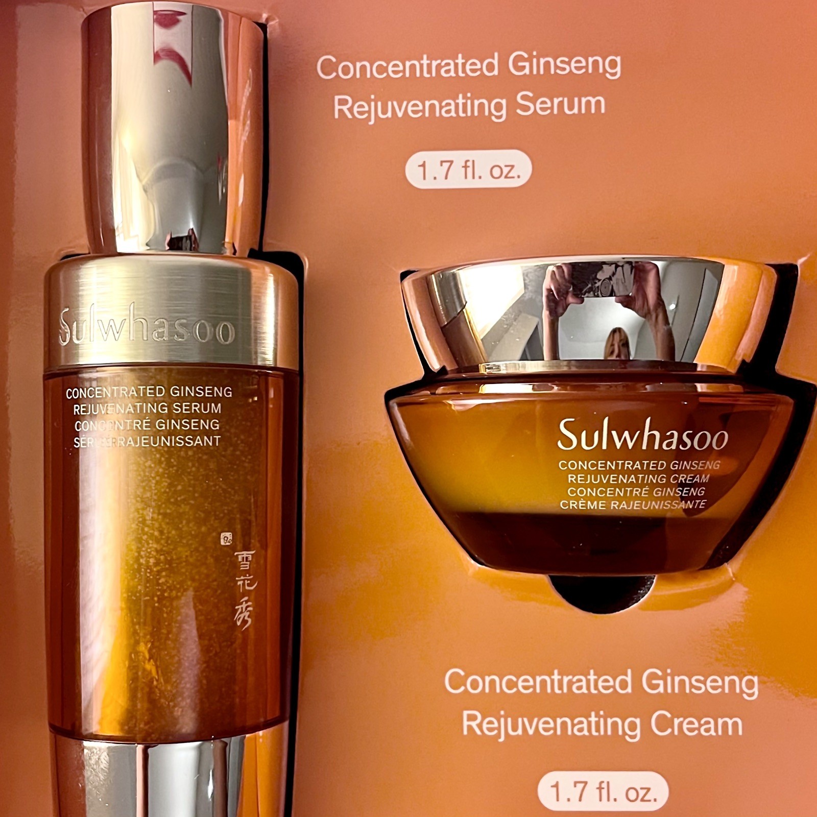 Sulwhasoo Concentrated Ginseng Rejuvenating Serum & Cream - 50 ml each, box set