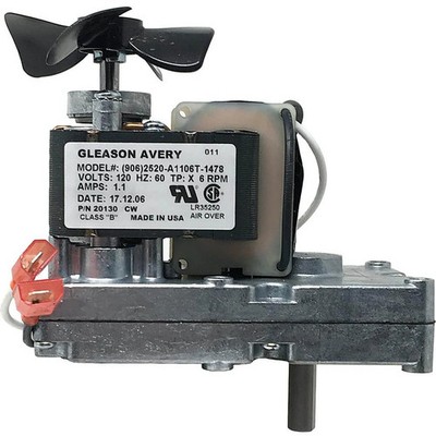 Harman Auger Feed Motor by Gleason Avery (6RPM CW): 3-20-09302-AMP