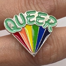 Queer Pin LGBTQ Pride Rainbow Enamel Lapel Pin Badge Accessory