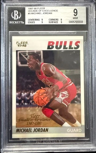 1997 Fleer Jordan BGS 9