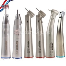 SANDENT Dental 1:1 1:5 1:4.2 LED Fiber Optic Contra Angle/Straight Handpiece