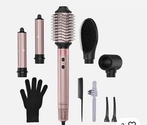 Neuf 5 en 1 Air Styler brosse sèche-cheveux avec auto enveloppe curlers négatifs ionique