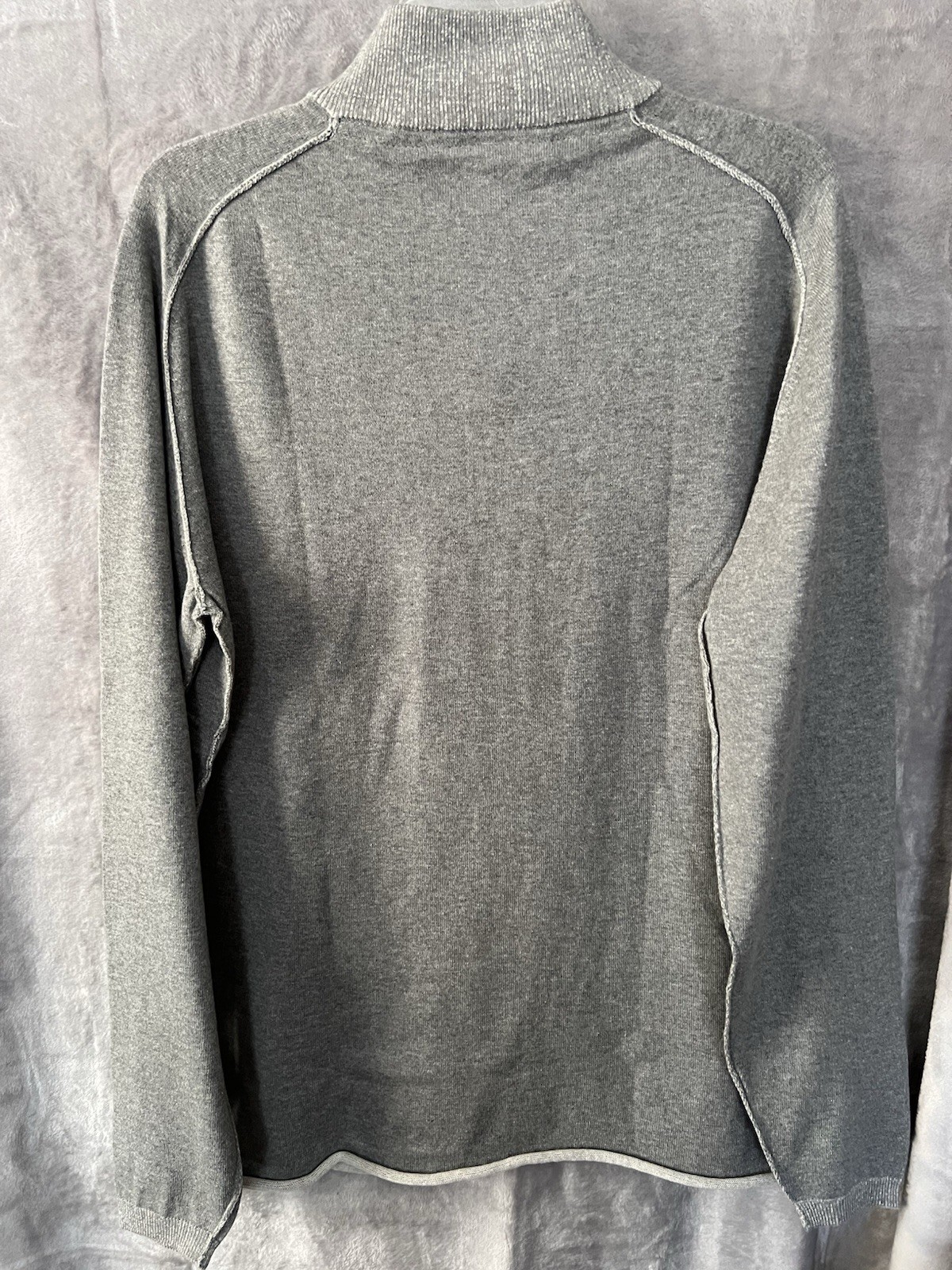 Alabama Crimson Tide Men’s Large Gray 1/4 Zip Pullover Sweater NWT