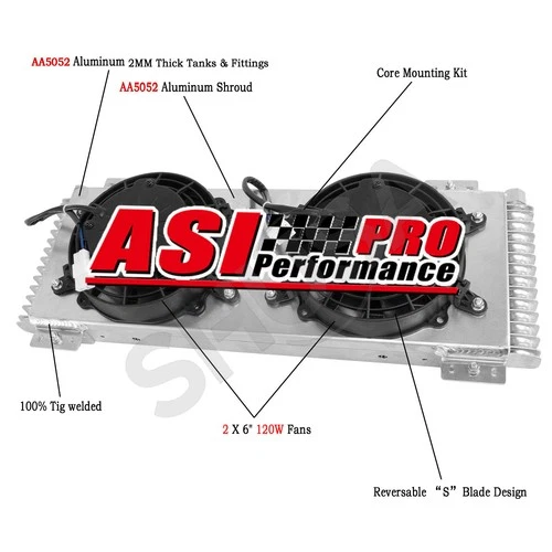 Transmission Oil Cooler Shroud Fan Tru-Cool 40,000 40k GVW Low-Pressure Drop