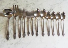 Oneidacraft Deluxe Stainless Nordic Crown Serving Pieces, Forks & Spoons