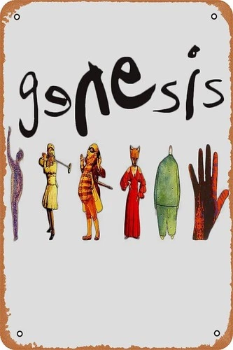 Genesis Band Poster Vintage Tin Metal Signs Home Decor Garage Man Cave Wa