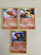 Pokémon TCG Blaziken  20/110, Combusken 39/110 and Torchic 83/110