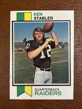 1973 Topps Ken Stabler #487 Rookie Card Oakland Raiders RC. rookie card picture