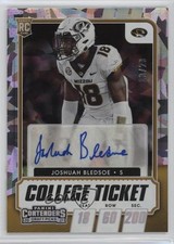 2021 Contenders Draft Picks Cracked Ice Ticket 13/23 Joshuah Bledsoe Auto 12hh