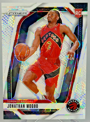 2024 Prizm #260 Jonathan Mogbo Rookie White Ice  1/35 Raptors First on Print