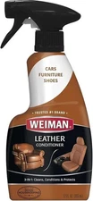 Weiman Leather Cleaner and Conditioner for Furniture - Cleans Conditions and Res