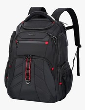 Travel Laptop Backpack 17.3 Inch TSA Friendly, Water-Repellent Black
