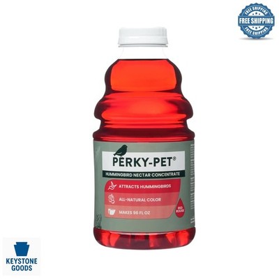 Perky-pet 238 Hummingbird Nectar Concentrate - 32 oz, Makes 96 oz, Red, Easy ...