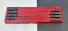 Snap-on Tools USA SGDXL80BO Long Screwdriver Set 8pc Orange Soft Grip Handle Set