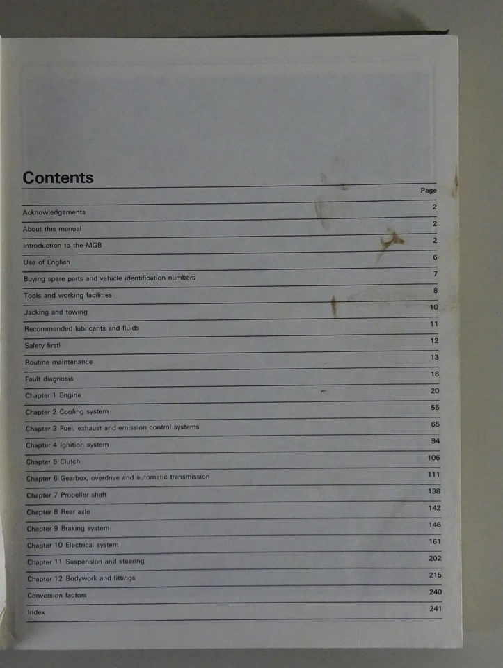 Manual de Reparación - Haynes Mgb Roadster / Gt Coupé/1800 Estrecho My 1962-1980 - Imagen 3 de 4