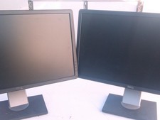 Lot Of 2 Dell P2414HB 24" Full HD 1920 x 1080 IPS LED Monitor VGA  Cables